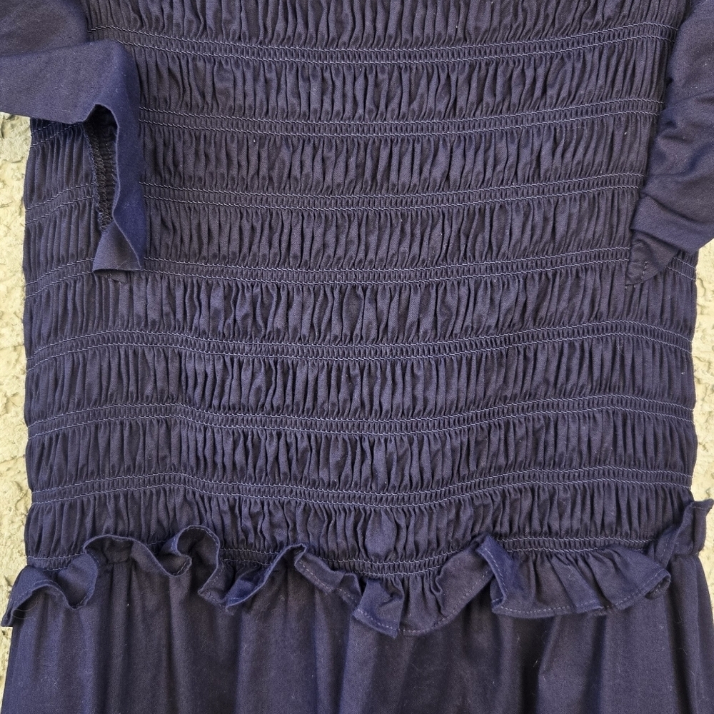 Sea New York Gladys Navy Smocked Maxi Dress - Picture 7 of 14